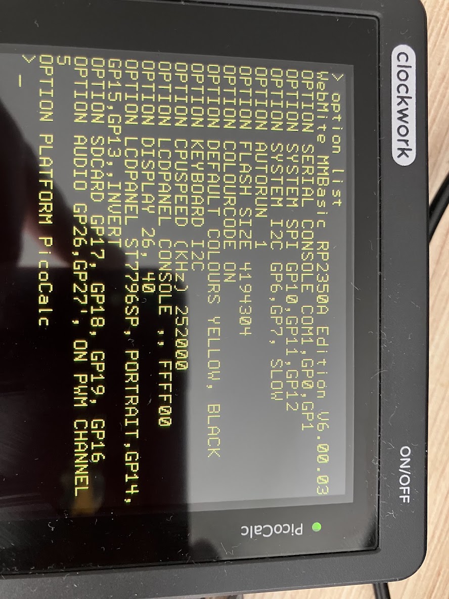 Clockwork PicoCalc
