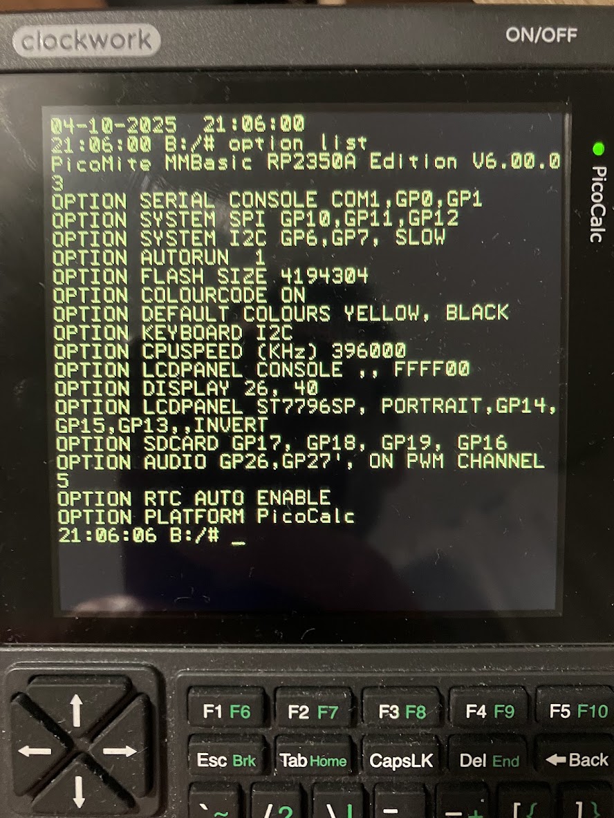 Clockwork PicoCalc